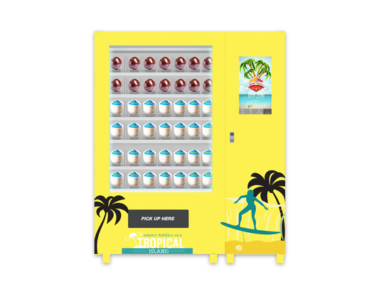 Innenkokosnuss-Wasser-Kreditkarte-Nahrungsmittelautomaten-Handelsaufzugs-System-Auto