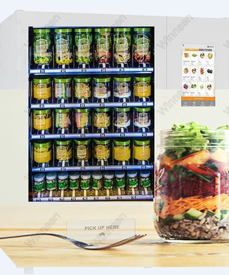 Touch Screen Kreditkarte-Salat-Glas-Automat