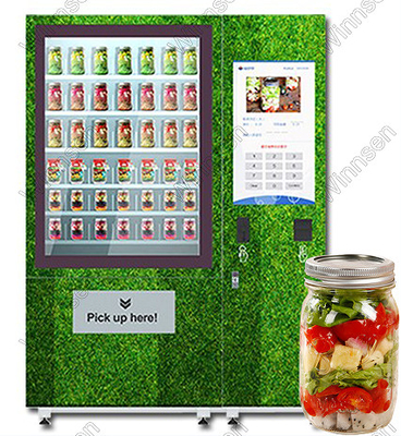 Touch Screen Kreditkarte-Salat-Glas-Automat