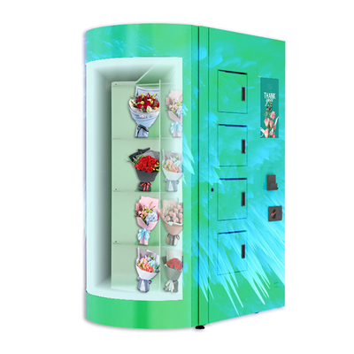 Touch Screen verpackte Blumen-Kühlmittel-Funktions-Automaten