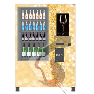 22 Zoll wechselwirkender Touch Screen elektronischer Automat für Sekt-Biergeist des Getränkechampagners