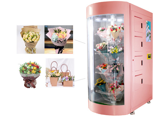 Automatisierter Garten-frische Blumen-Blumenstrauß CER-FCC verteilen Zertifikat Automaten mit Kühlsystem und Befeuchter