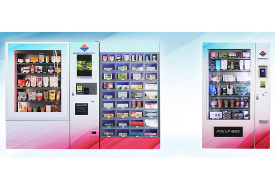 Gebrauch 22 Zoll-Touch Screen Minides handelszentrum-Automat Gumball-Süßigkeits-Buch-Glas-kleinen Kuchens