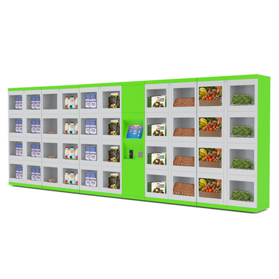 Intelligentes Lebensmittelgeschäft, das Wahl Schließfach-Mini Mart Store Door Size Transparents Windows verkauft