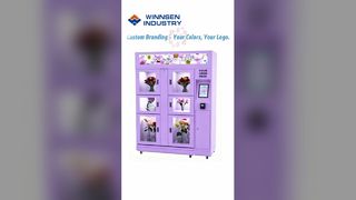 Intelligenter Blumenautomat, 24-Stunden-Verkauf von frischen Blumensträußen